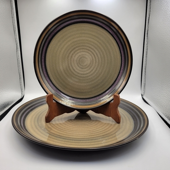 Sango Tropica Black 4615 Dinner Plate & Salad Plate - Picture 1 of 4